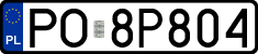 License plates of Poland, Regular car plates