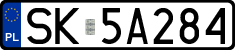 License plates of Poland, Regular car plates
