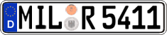 German license plate, Regular plates