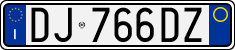 License plate of Italy, Cars (1994 year series)