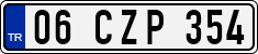 License plate of Turkey, Regular plates