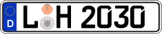 German license plate, Regular plates