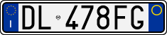 License plate of Italy, Cars (1994 year series)