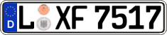 German license plate, Regular plates