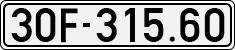 License plate of Vietnam, Cars
