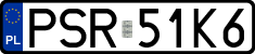 License plates of Poland, Regular car plates