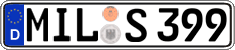 German license plate, Regular plates