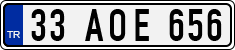 License plate of Turkey, Regular plates