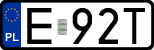 License plates of Poland, Regular car plates