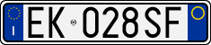 License plate of Italy, Cars (1994 year series)