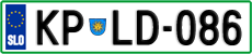License plate of Slovenia, Cars