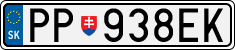 License plate of Slovakia, Cars