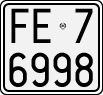 License plate of Italy, Motorcycles (1927 year series)