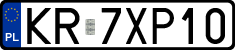 License plates of Poland, Regular car plates