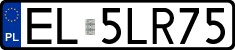 License plates of Poland, Regular car plates
