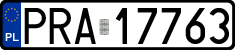 License plates of Poland, Regular car plates