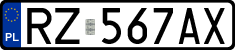License plates of Poland, Regular car plates