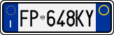 License plate of Italy, Cars (1994 year series)