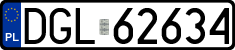 License plates of Poland, Regular car plates
