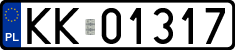 License plates of Poland, Regular car plates