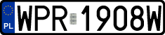 License plates of Poland, Regular car plates