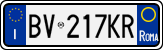 License plate of Italy, Cars (1994 year series)