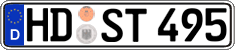 German license plate, Regular plates
