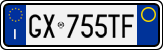 License plate of Italy, Cars (1994 year series)