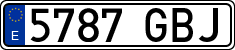 License plates of Spain, Ordinary (2000)