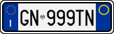 License plate of Italy, Cars (1994 year series)