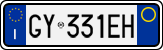 License plate of Italy, Cars (1994 year series)