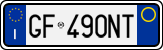 License plate of Italy, Cars (1994 year series)