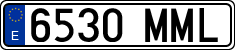License plates of Spain, Ordinary (2000)