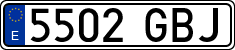 License plates of Spain, Ordinary (2000)