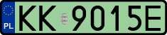 License plates of Poland, Electric vehicles