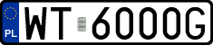 License plates of Poland, Regular car plates