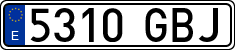 License plates of Spain, Ordinary (2000)