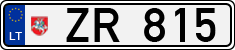 License plate of Lithuania, Trailers