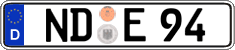 German license plate, Regular plates