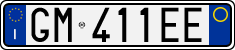 License plate of Italy, Cars (1994 year series)