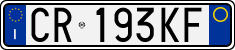License plate of Italy, Cars (1994 year series)