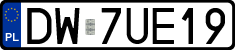 License plates of Poland, Regular car plates