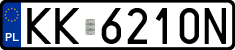 License plates of Poland, Regular car plates