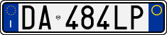 License plate of Italy, Cars (1994 year series)