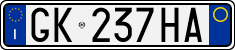 License plate of Italy, Cars (1994 year series)