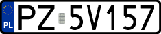 License plates of Poland, Regular car plates