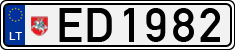 License plate of Lithuania, Electric vehicles