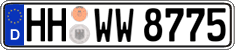 German license plate, Regular plates