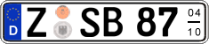 German license plate, Seasonal plates