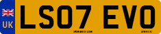 License plate of the United Kingdom, 2001 year system